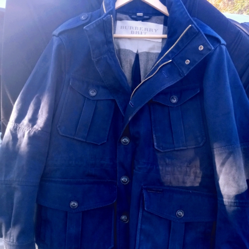 Burberry Brit -  Navy Blue, Winter Coat. Pre-owned. Size XL Tall